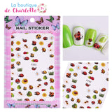 Décorer ses ongles Stickers fleurs Beau rendu