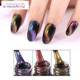 Comment faire un nail art ? Effet Chat Métallique POUR MANUCURE