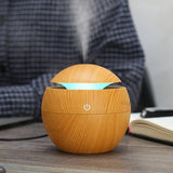 USB Aroma Huile Essentielle Diffuseur À Ultrasons Brume Fraîche Humidificateur Purificateur D'air 7 Couleur Changement LED Night light pour Home Office