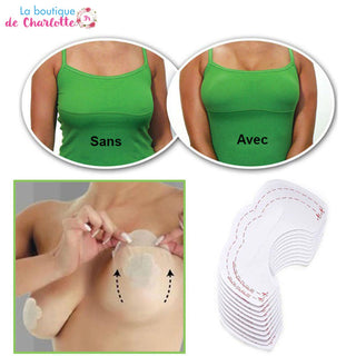 Soutien-gorge Adhésif Invisible TTPSRY - Dos Nu, Sans Bretelles - En Silicone Réutilisable - Taille B/C/D - 11
