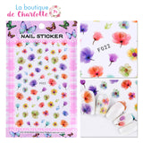 Décorer ses ongles Stickers fleurs Beau rendu