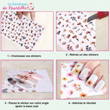 Comment décorer ses ongles Stickers fleurs Beau rendu